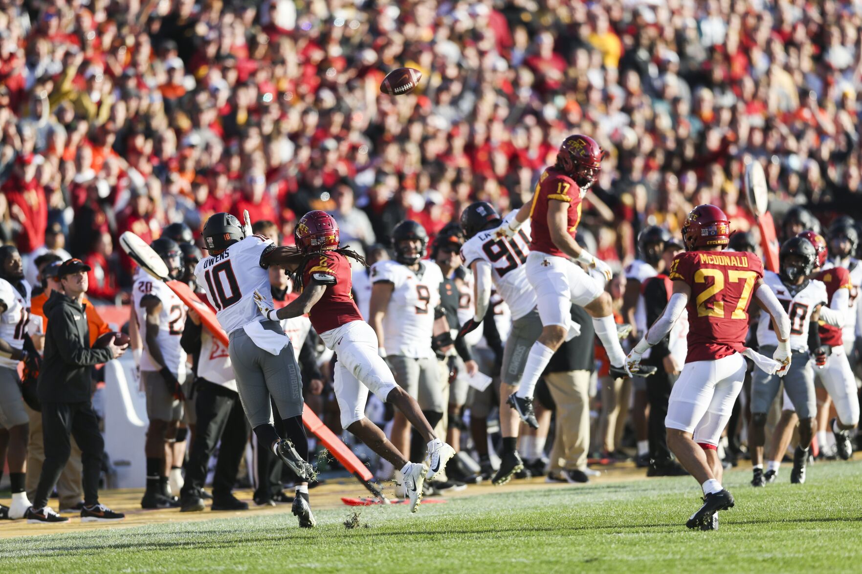 Oct. 23: OSU 21, Iowa State 24